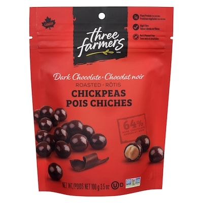 Three Farmers Chickpeas Roasted Dark Chocolate 100 g, $8.49/100g