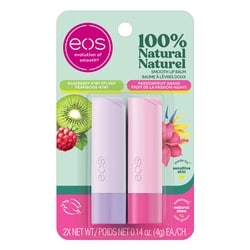 100% Natural Smooth Lip Balm, Raspberry Kiwi Splash and Passionfruit Agave