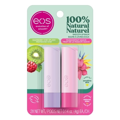 Evolution of Smooth 100% Natural Smooth Lip Balm, Raspberry Kiwi Splash and Passionfruit Agave 8 g, $118.63/100g