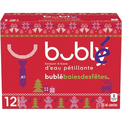 Eau pétillante Bubly Eau pétillante Merry Berry 355 ml, 2,05 $/100ml