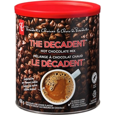 le Choix du Président Mélange à chocolat chaud Le Décadent 450 g, 2,00 $/100g