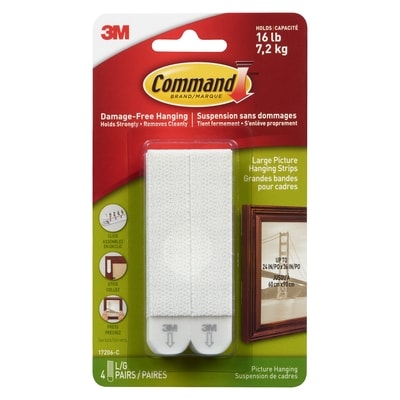 3M Large Picture Hanging Strips 1 ea, $7.00/1ea