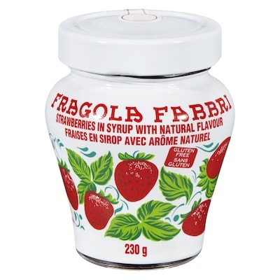 Fabbri Strawberries In Syrup With Natural Flavour Fragola Fabbri 230 g, $6.08/100g