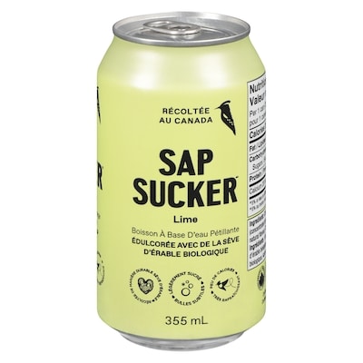 Sap Sucker Boisson à base d'eau pétillante lime 355 ml, 0,73 $/100ml