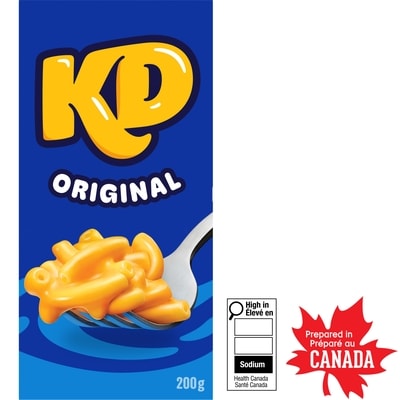 Kraft Macaroni et fromage original, boîte 200 g, 0,85 $/100g