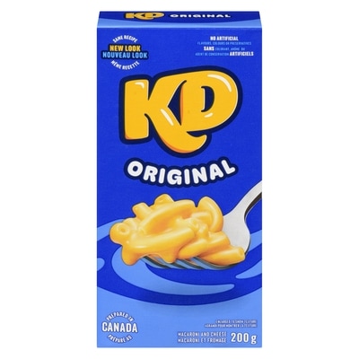 Kraft Macaroni et fromage original, boîte 200 g, 0,63 $/100g