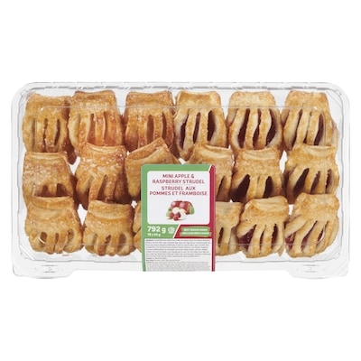 Mini Apple & Raspberry Strudel