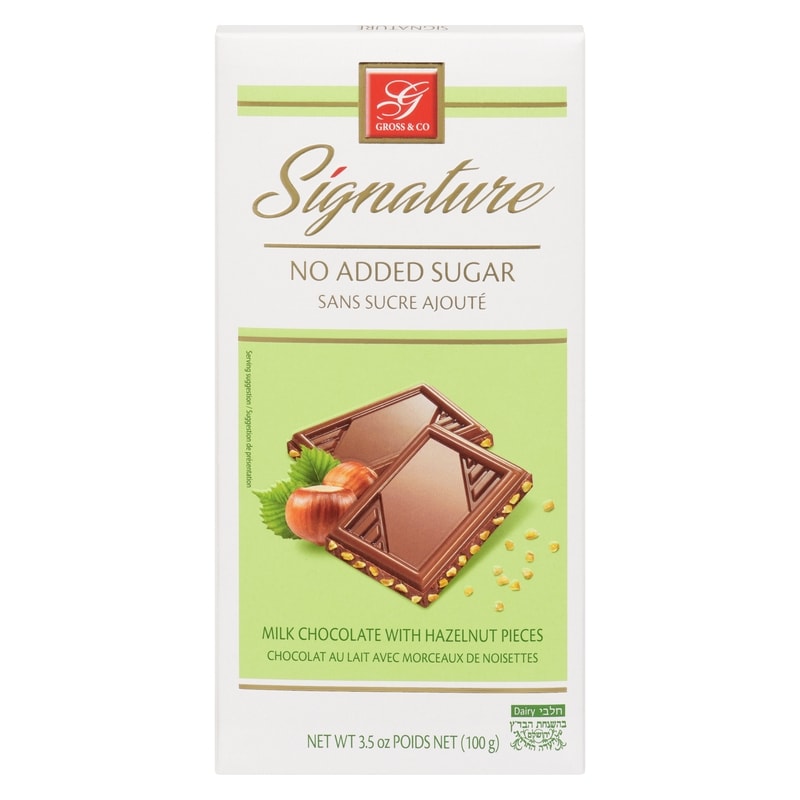 Gross Signature Milk Chocolate With Hazelnut Pieces - 100 g | Real