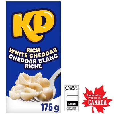 Kraft White Cheddar Macaroni & Cheese 175 g, $1.71/100g