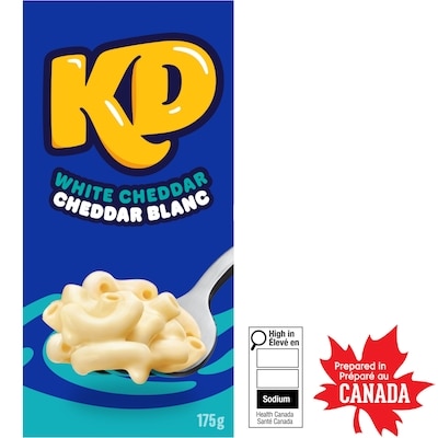 Kraft White Cheddar Macaroni And Cheese Dinner 175 g, $1.31/100g