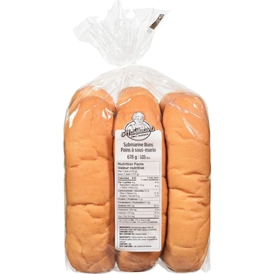 Mrs Dunster Submarine Buns 678 g, $0.74/100g