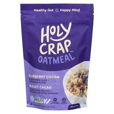 Holy Crap Oatmeal Blueberry Cocoa 320 g, $3.43/100g