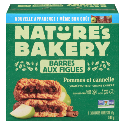 Nature’s Bakery Barres aux figues pommes et cannelle 340 g, 2,64 $/100g