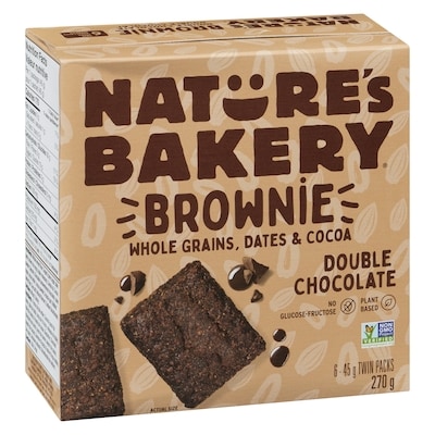 Nature's Bakery Brownie Double Chocolate 270 g, $2.59/100g