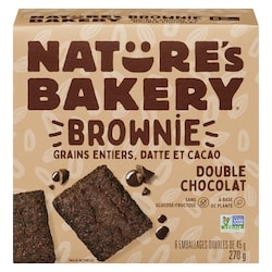 Nature’s Bakery Brownie double chocolat 270 g, 2,59 $/100g