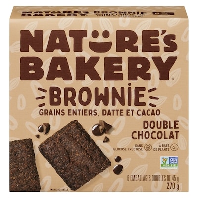 Nature’s Bakery Brownie double chocolat 270 g, 2,59 $/100g