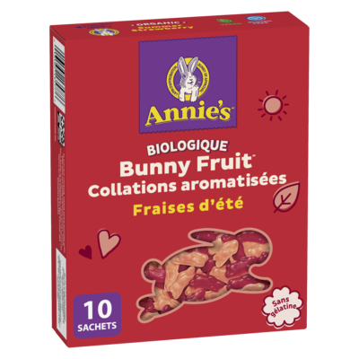 Annie's Collations aux fruits Bunny Fruit fraises d'été 198 g, 3,78 $/100g