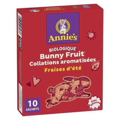 Annie's Collations aux fruits Bunny Fruit fraises d'été 198 g, 3,78 $/100g
