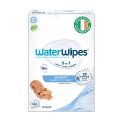 WaterWipes Sensitive Newborn & Baby Wipes, 99,9 % d'eau, non parfumées, 360 unités 360 ea, 0,08 $/1ch