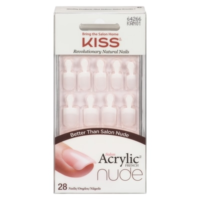 Kiss Salon Acrylic French Nude 28 Nails 1 ea, $14.99/1ea