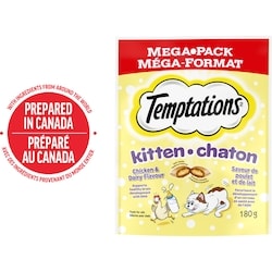 Temptations Chicken & Dairy Flavour Cat Treats For Kitten 180 g, $1.67/100g