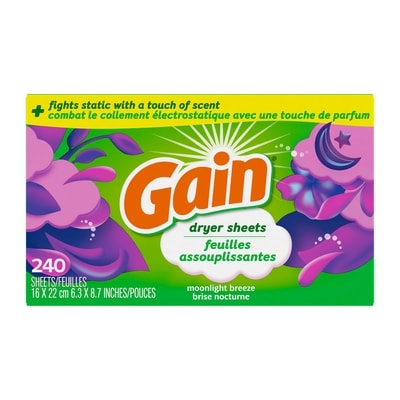 Gain dryer sheets, Moonlight Breeze Scent, 240 Count 240 ea, $0.06/1ea