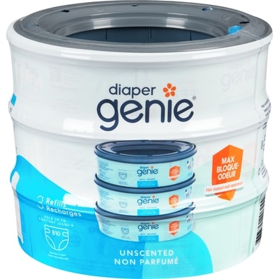 Diaper Genie Recharges non parfumé 3 ea, 6,66 $/1ch