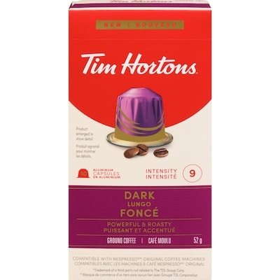 Tim Hortons Aluminum Coffee Capsules, Dark 10 ea, $0.75/1ea