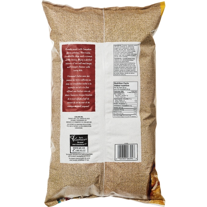 Kettle Cooked Sea Salt and Malt Vinegar Flavour Chips Club Size