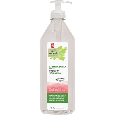President's Choice Dishwashing Liquid, Pink Grapefruit 740 ml, $0.54/100ml