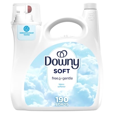 Downy Ultra Free & Gentle Laundry Liquid Fabric Softener (Fabric Conditioner), 190 Loads, Hypoallergenic 4.16 l, $0.38/100ml