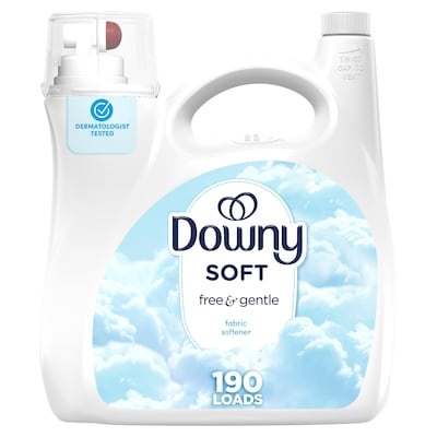 Downy Ultra Free & Gentle Laundry Liquid Fabric Softener (Fabric Conditioner), 190 Loads, Hypoallergenic 4.16 l, $0.43/100ml