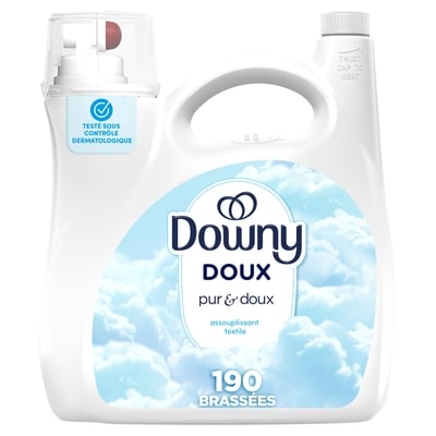 Downy Assouplissant textile liquide Pur et doux, 190 brassées 4.16 l, 0,48 $/100ml