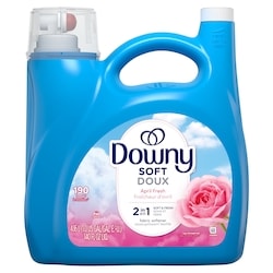 Downy Doux, assouplissant textile liquide 2 en 1 Doux et frais, Fraîcheur d’avril, 190 brassées 4.16 l, 0,53 $/100ml