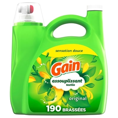 Gain Assouplissant textile, Original, compatible avec les laveuses HE, 90 brassées  4.16 l, 0,52 $/100ml