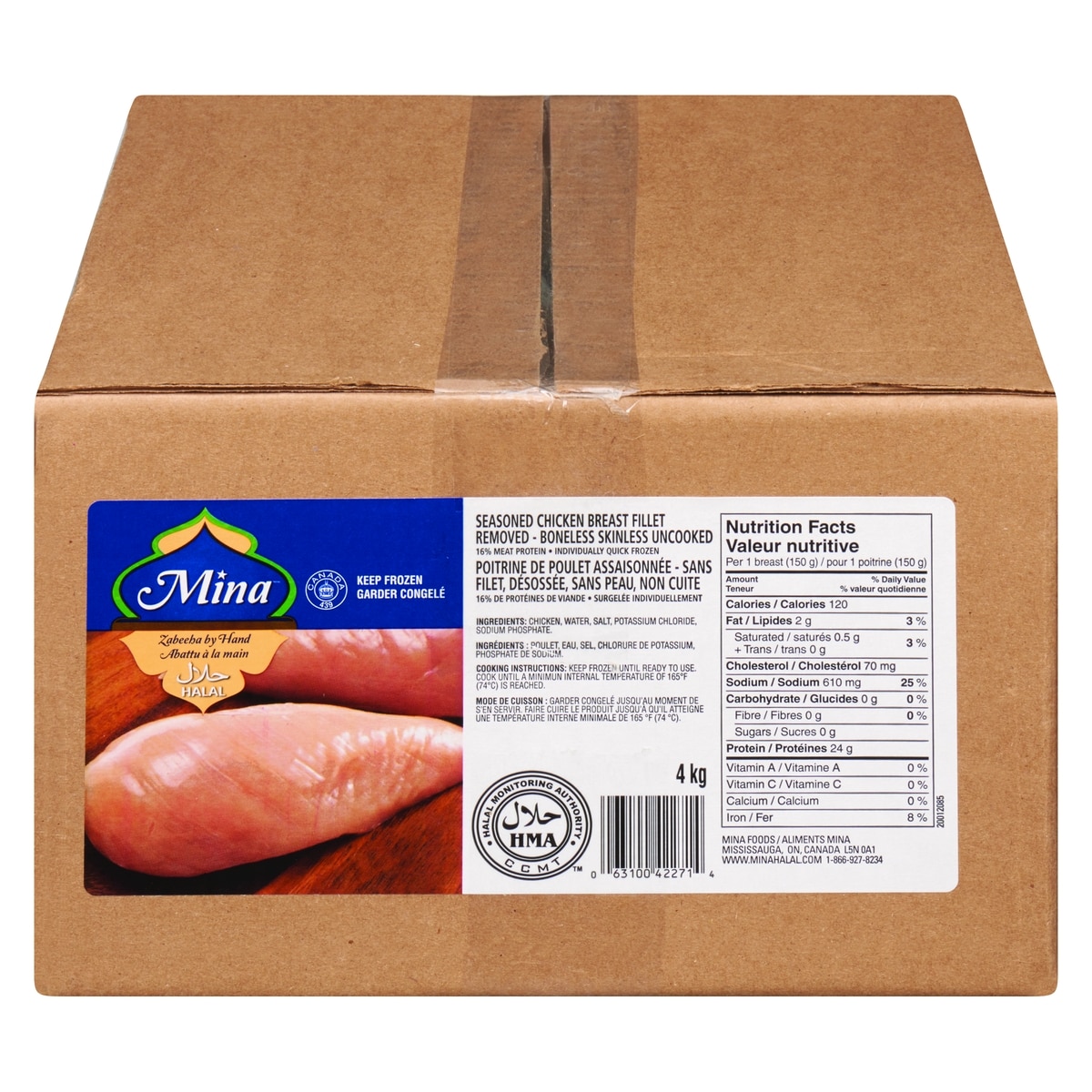 Mina Halal Seasoned Chicken Breast