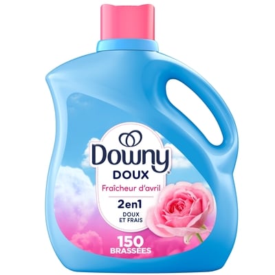 Downy Assouplissant textile liquide, parfum Fraîcheur d’avril 3.29 l, 0,52 $/100ml