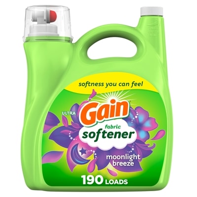 Gain Liquid Fabric Softener, Moonlight Breeze Scent, 190 Loads 4.16 l, $0.38/100ml