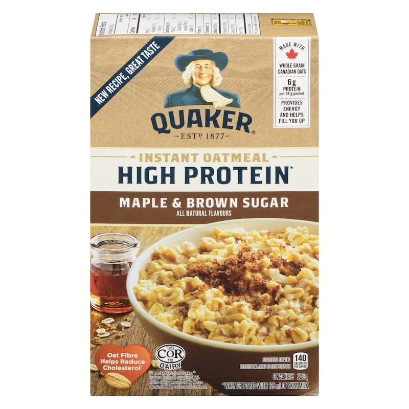 High Protein Maple & Brown Sugar Flavour Instant Oatmeal
