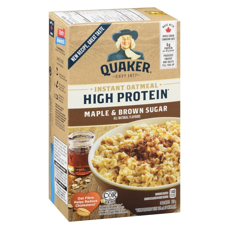 High Protein Maple & Brown Sugar Flavour Instant Oatmeal