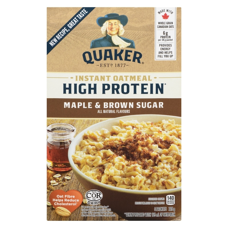 High Protein Maple & Brown Sugar Flavour Instant Oatmeal