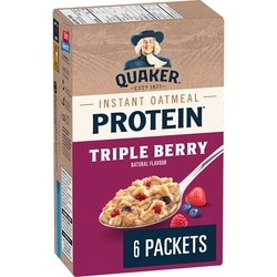 Quaker Gruau instantané Teneur élevée en protéines Trois petits fruits 228 g, 1,97 $/100g