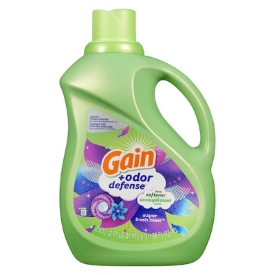 Gain + Odor Defense Liquid Fabric Softener, Super Fresh Blast Scent, 120 Loads, HE Compatible 2.63 l, $0.61/100g