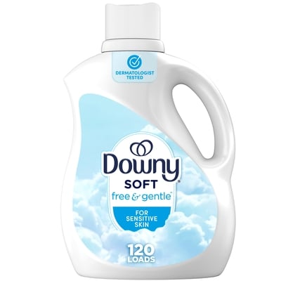 Downy Free & Gentle Liquid Fabric Softener, 120 Loads 2.63 l, $0.53/100ml