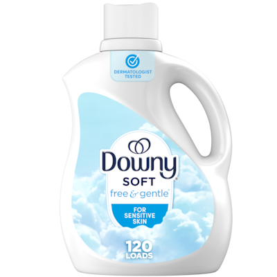 Downy Free & Gentle Liquid Fabric Softener, 120 Loads 2.63 l, $0.61/100ml