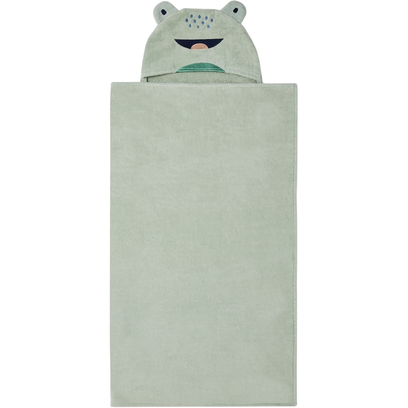 Hooded Bath Wrap, Frog