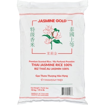 Jasmine Gold Riz au jasmin 18 kg, 0,20 $/100g
