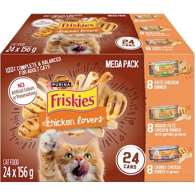 Purina Friskies Chicken Lovers Variety Pack, Wet Cat Food 3.74 kg, $0.60/100g