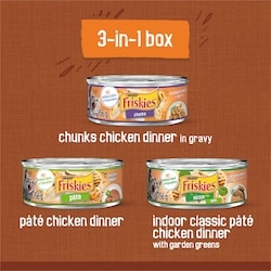 Purina Friskies Chicken Lovers Variety Pack, Wet Cat Food - 3.74