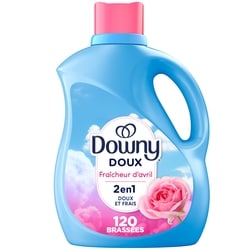 Downy Assouplissant textile liquide, parfum Fraîcheur d’avril 2.63 l, 0,53 $/100ml